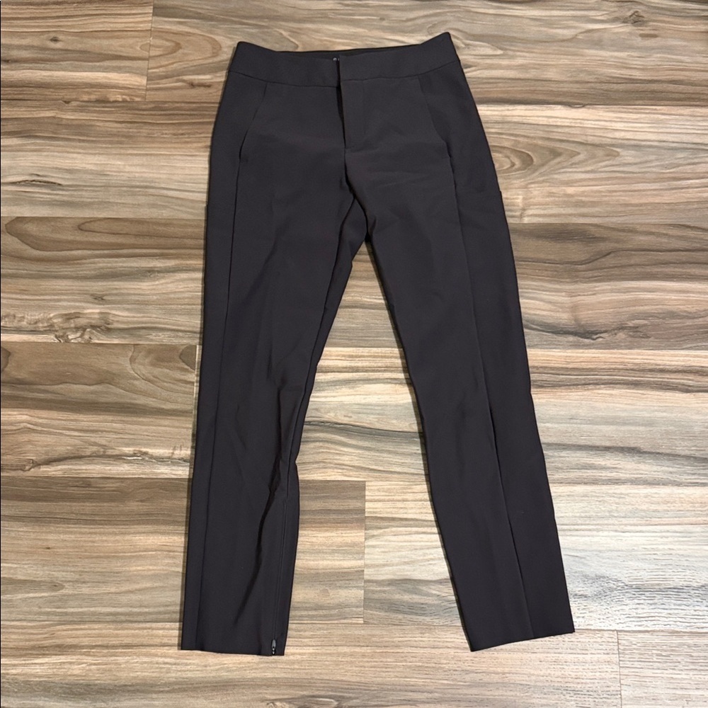 Athleta Stellar Trouser Stretch Ankle Pants Gray Women’s Size 2 Travel Casual